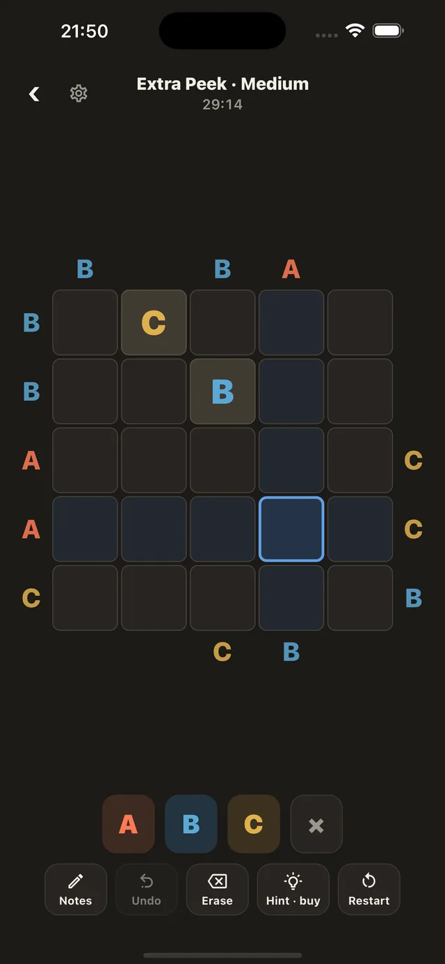 Peeks on iOS