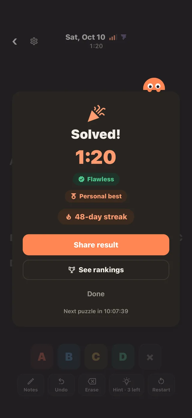 Peeks: Solved, flawless, new best
